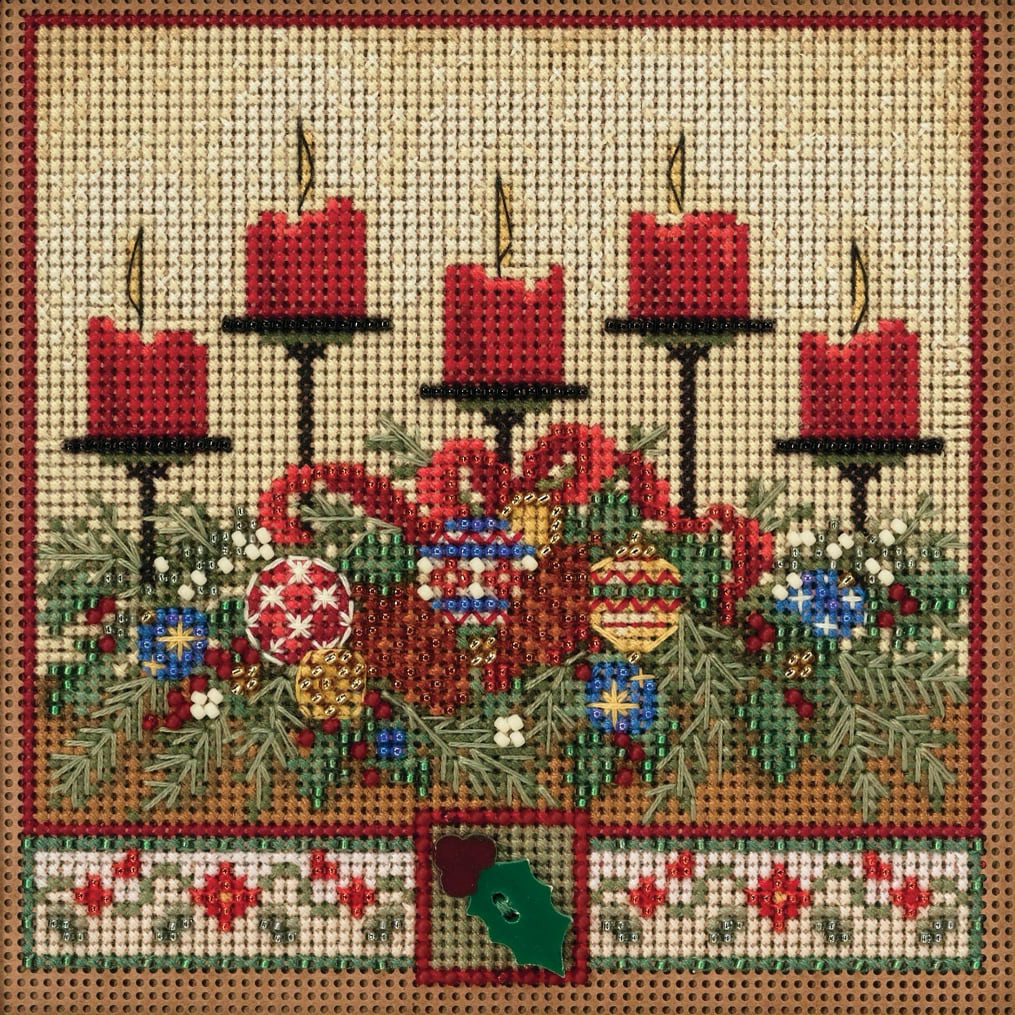 Holiday Glow cross stitch bead kit from Mill Hill MH-142032