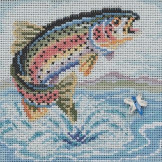 Rainbow Trout cross stitch bead kit from Mill Hill MH-142114