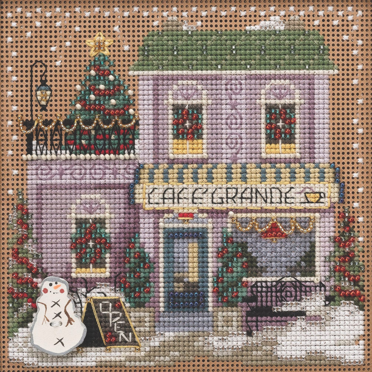 Cafe Grande cross stitch bead kit from Mill Hill MH-142136