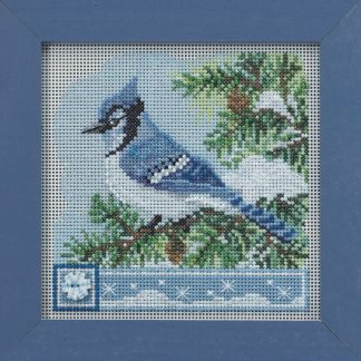 Blue Jay cross stitch bead kit from Mill Hill MH-142233