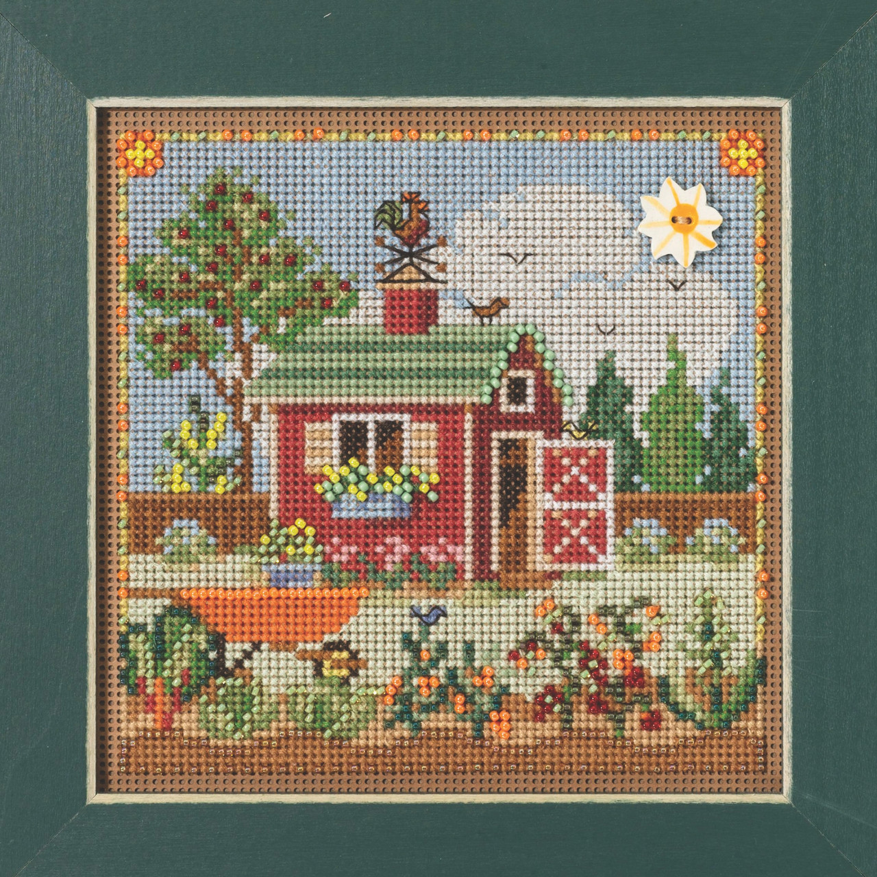 Potting Shed cross stitch bead kit from Mill Hill MH-142313