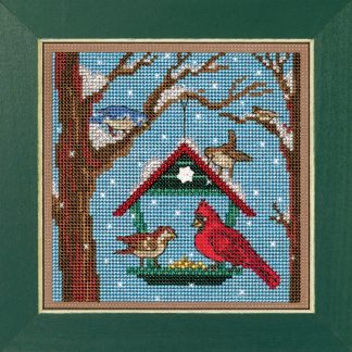 Bird Feeder cross stitch bead kit from Mill Hill MH-142332