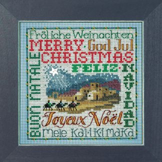 Christmas Greetings cross stitch bead kit from Mill Hill MH-142336