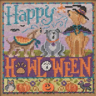 Happy Howl-oween cross stitch bead kit from Mill Hill MH-142626
