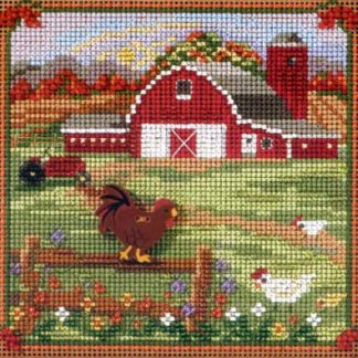 Country Morning cross stitch bead kit from Mill Hill MH-143205