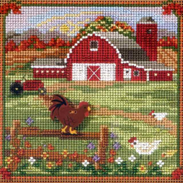 Country Morning cross stitch bead kit from Mill Hill MH-143205