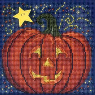 Midnight Pumpkin cross stitch bead kit from Mill Hill MH-143206