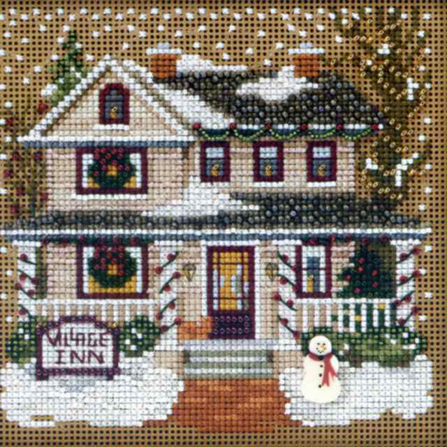 Village Inn cross stitch bead kit from Mill Hill MH-143302