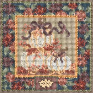 White Pumpkins cross stitch bead kit from Mill Hill MH-144205