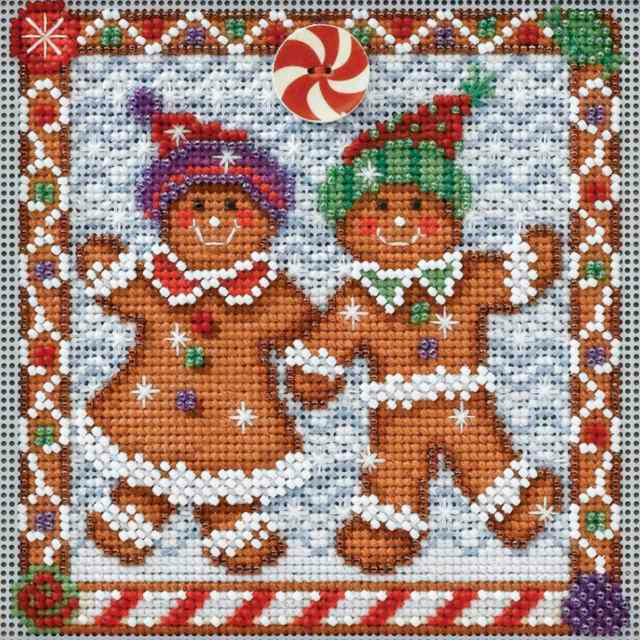 Ginger Friends cross stitch bead kit from Mill Hill MH-144301
