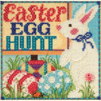 Egg Hunt cross stitch bead kit from Mill Hill MH-145106