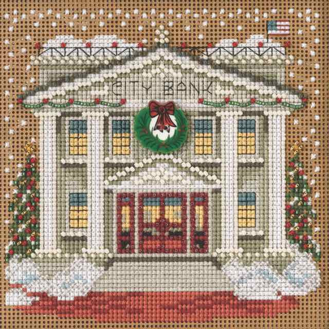 City Bank cross stitch bead kit from Mill Hill MH-145302