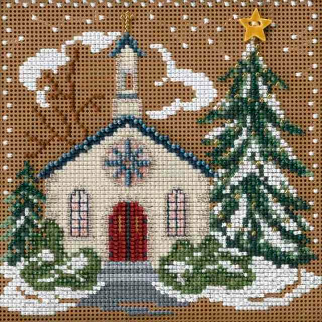 Country Church cross stitch bead kit from Mill Hill MH-146302