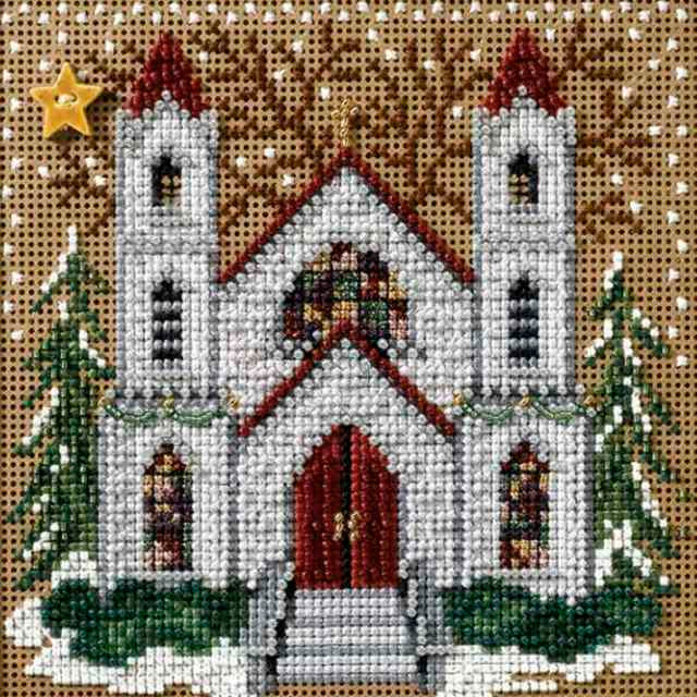 St. Nicholas Cathedral cross stitch bead kit from Mill Hill MH-147305