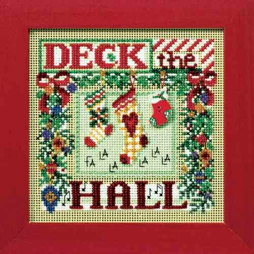 Deck the Hall cross stitch bead kit from Mill Hill MH-148303