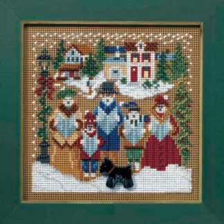 Caroling cross stitch bead kit from Mill Hill MH-148305