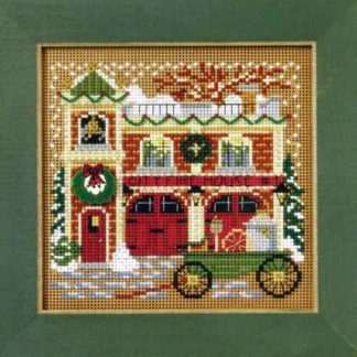 Firehouse cross stitch bead kit from Mill Hill MH-149305