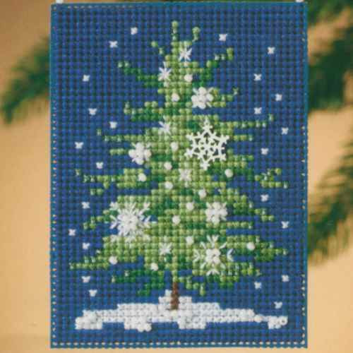 Snowflake Tree cross stitch bead kit from Mill Hill MH-160304