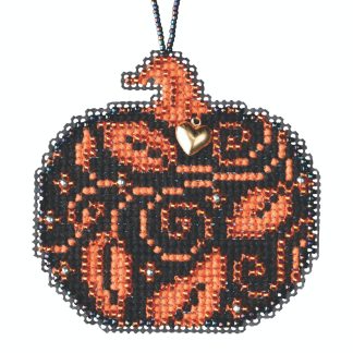 Glowing Pumpkin cross stitch bead kit from Mill Hill MH-162023