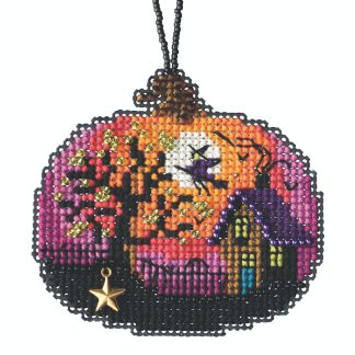 Bewitching Pumpkin cross stitch bead kit from Mill Hill MH-162024