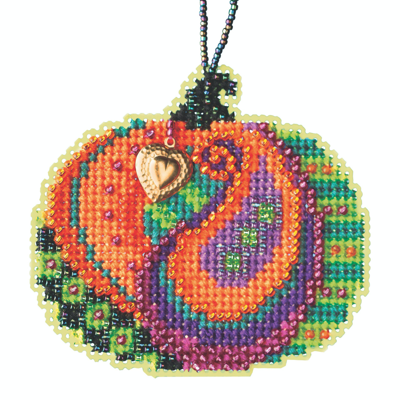 Persian Pumpkin cross stitch bead kit from Mill Hill MH-162026
