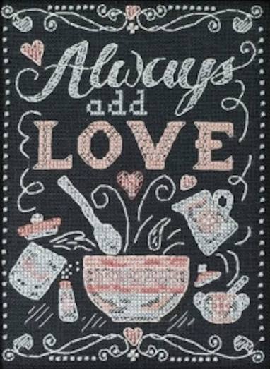 Add Love cross stitch bead kit from Mill Hill MH-171613