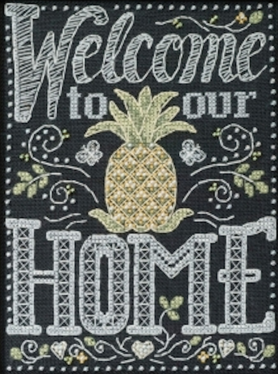 Welcome Home cross stitch bead kit from Mill Hill MH-171614