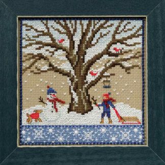 Winter Oak cross stitch bead kit from Mill Hill MH-171711