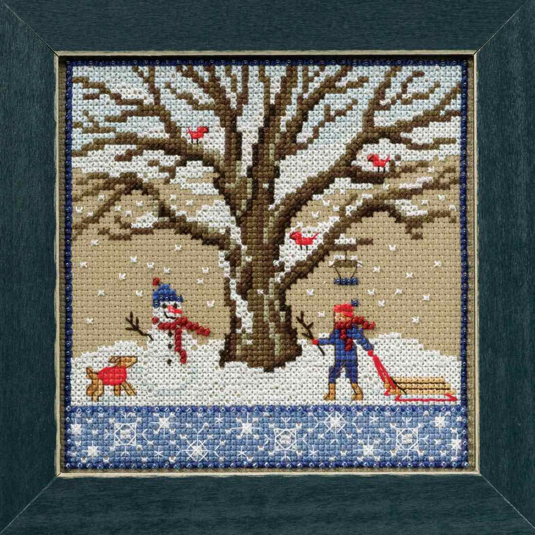 Winter Oak cross stitch bead kit from Mill Hill MH-171711