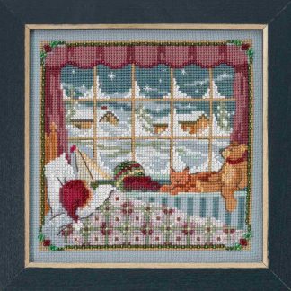 The Children Were Nestled cross stitch bead kit from Mill Hill MH-171832