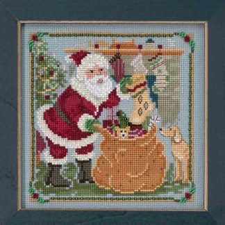 A Jolly Old Elf cross stitch bead kit from Mill Hill MH-171833