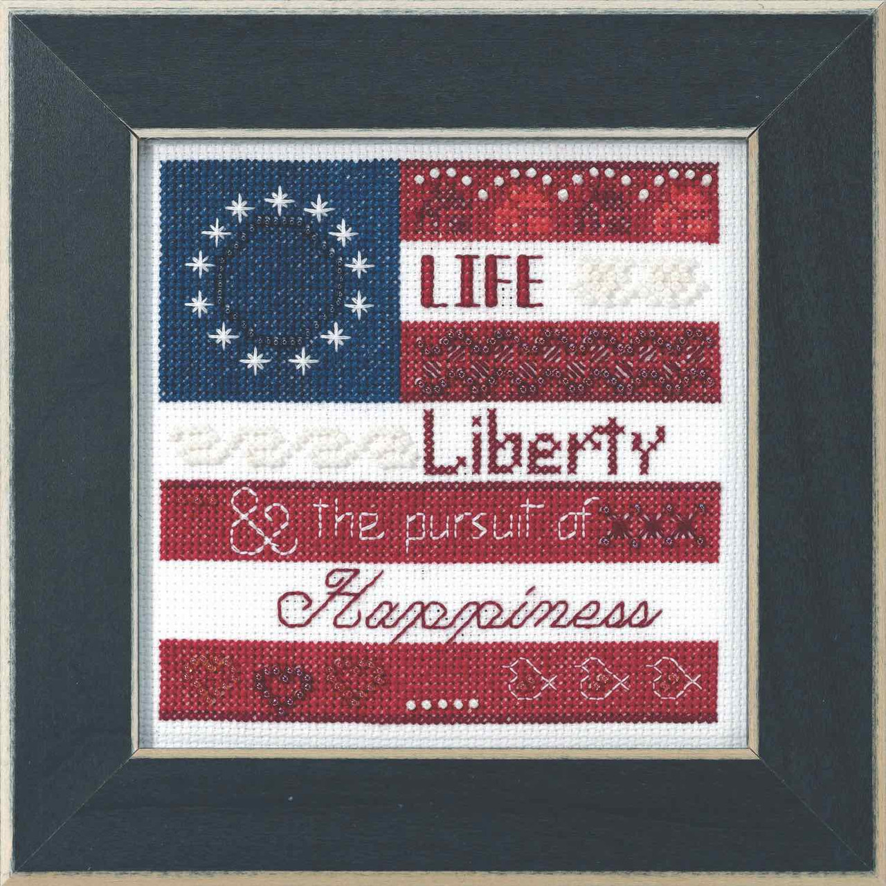 Life, Liberty cross stitch bead kit from Mill Hill MH-171914