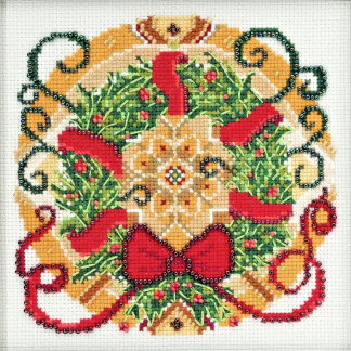 Winter Mandala cross stitch bead kit from Mill Hill MH-172114