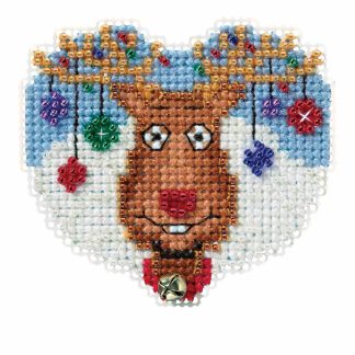 Reindeer Games cross stitch bead kit from Mill Hill MH-181631