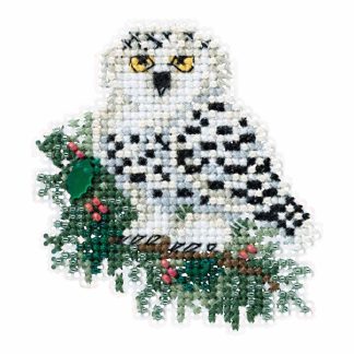 Snowy Owl cross stitch bead kit from Mill Hill MH-181633