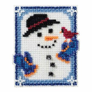 Frosty Holiday cross stitch bead kit from Mill Hill MH-181635