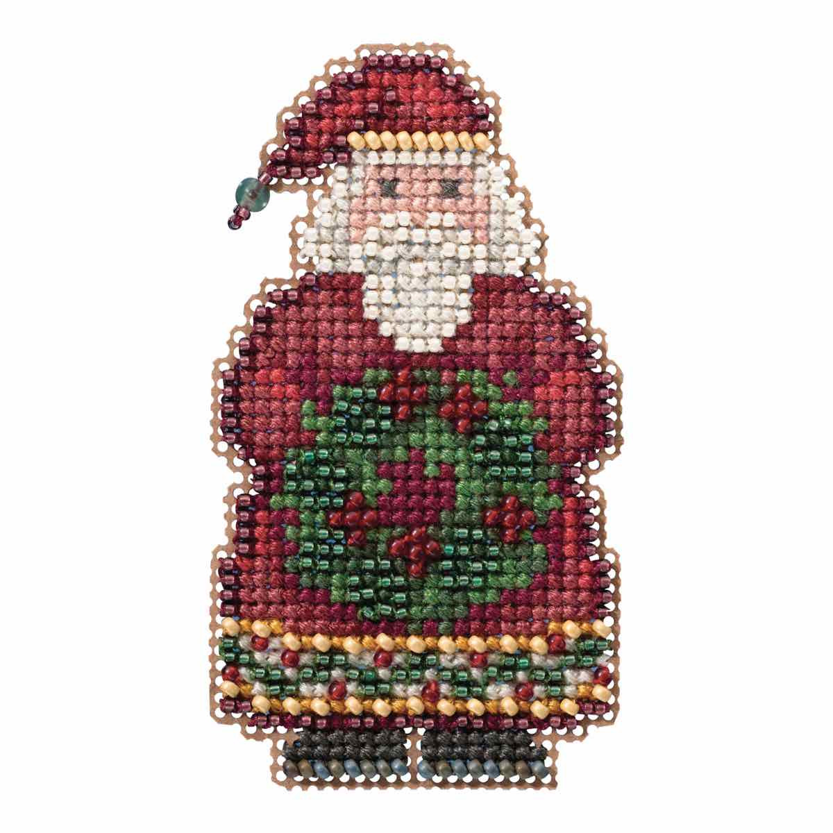 Ye Old Santa cross stitch bead kit from Mill Hill MH-181636