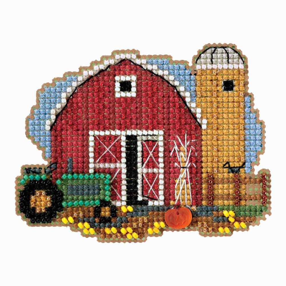 Harvest Barn cross stitch bead kit from Mill Hill MH-181821
