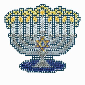 Menorah cross stitch bead kit from Mill Hill MH-181833