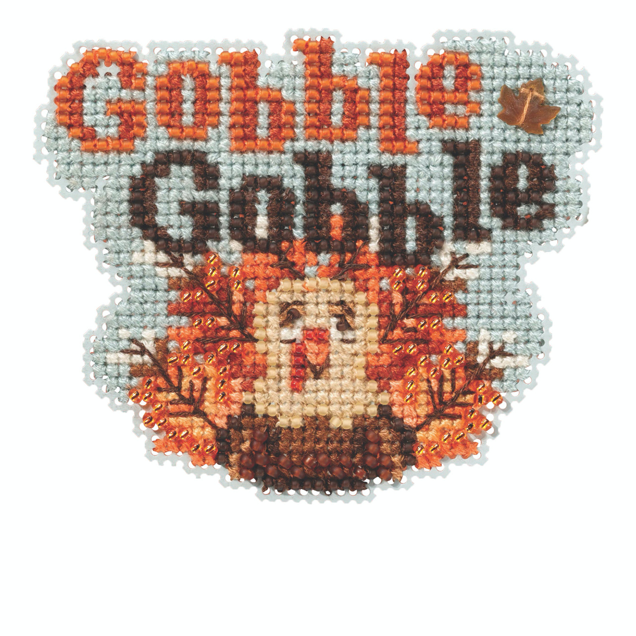 Gobble, Gobble cross stitch bead kit from Mill Hill MH-182022