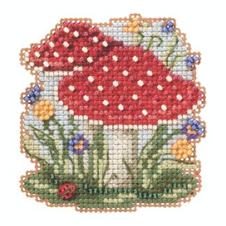 Red Cap Mushroom cross stitch bead kit from Mill Hill MH-182024