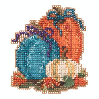 Pumpkin Trio cross stitch bead kit from Mill Hill MH-182026