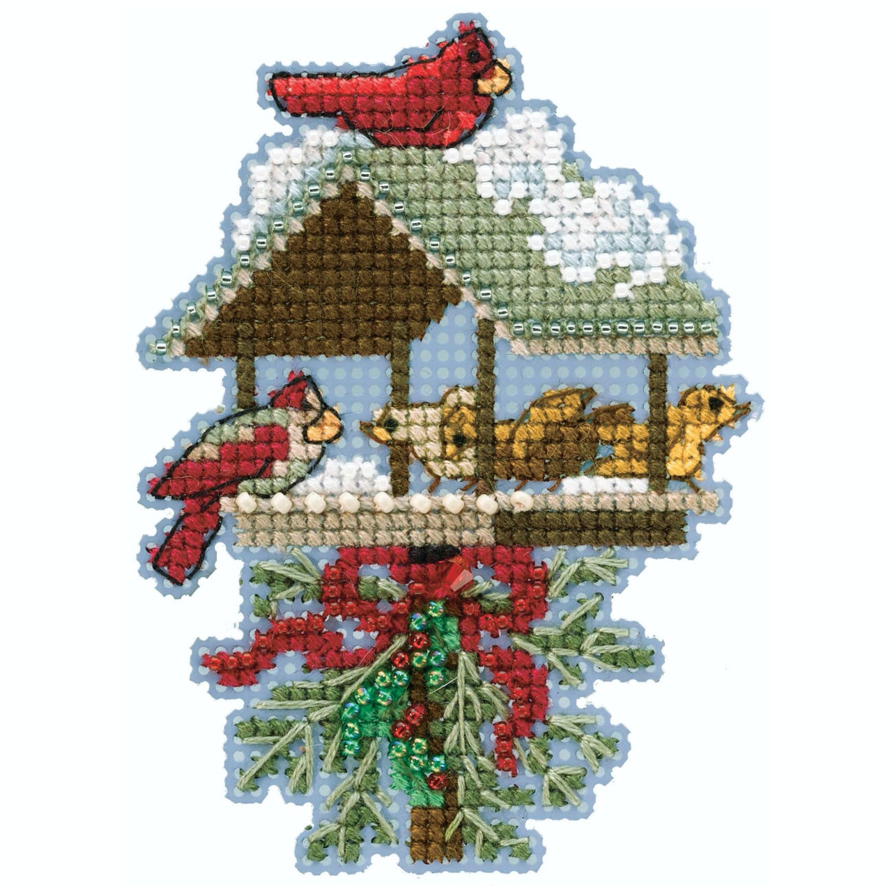 Winter Feast cross stitch bead kit from Mill Hill MH-182032
