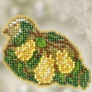 Pear Tree Partridge cross stitch bead kit from Mill Hill MH-182306
