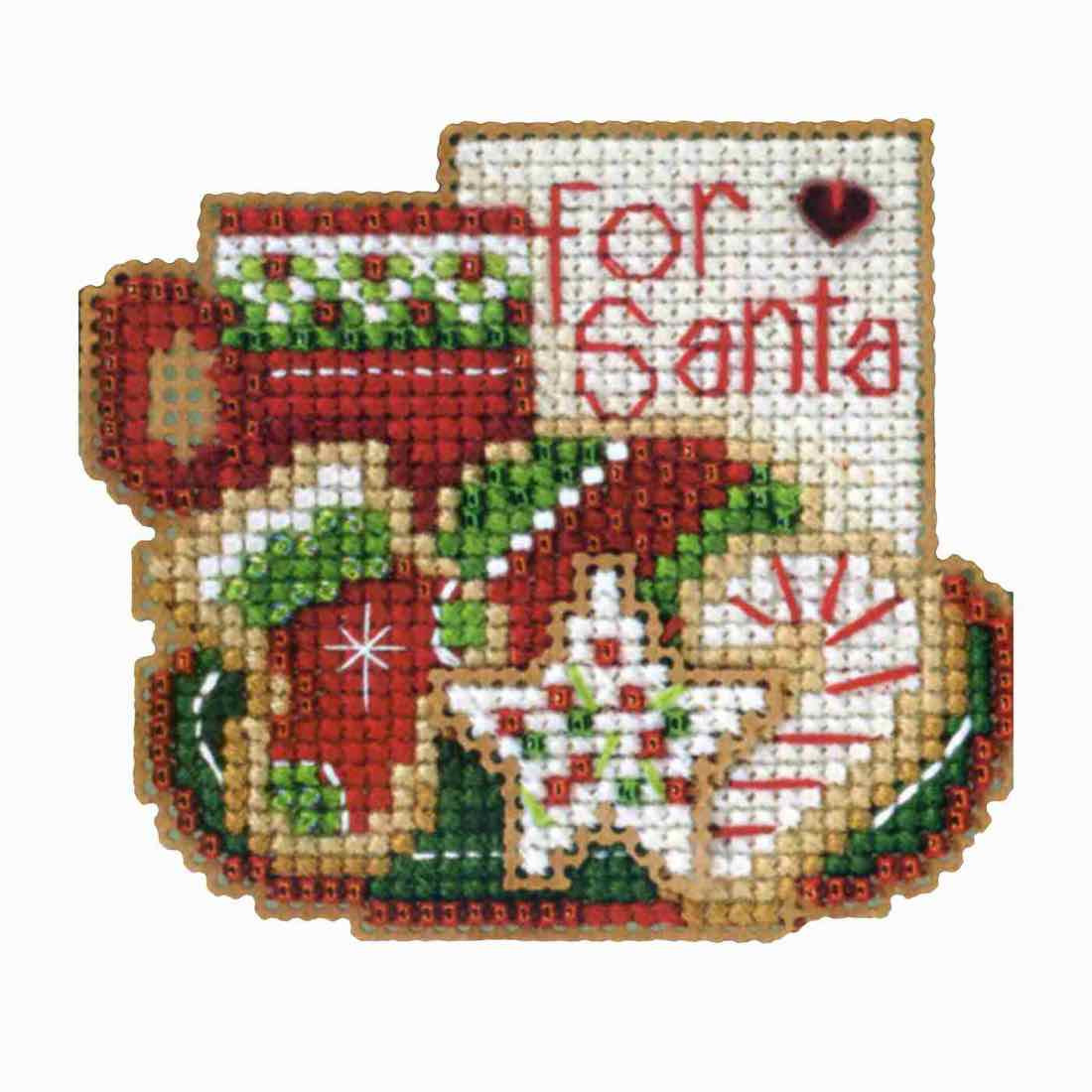 For Santa cross stitch bead kit from Mill Hill MH-183302