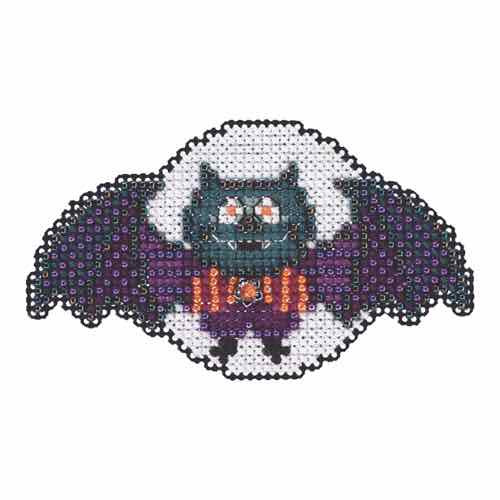 Boris the Bat cross stitch bead kit from Mill Hill MH-185203