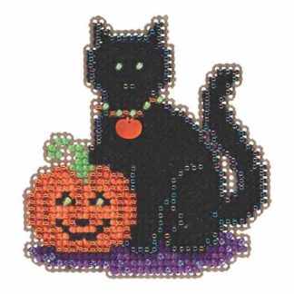 Wendy's Cat cross stitch bead kit from Mill Hill MH-185206