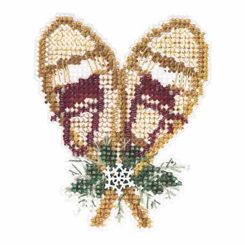 Snowshoes cross stitch bead kit from Mill Hill MH-185303