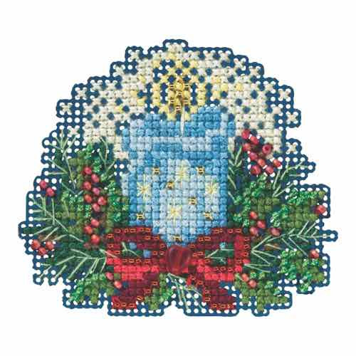 Candlelight cross stitch bead kit from Mill Hill MH-185306