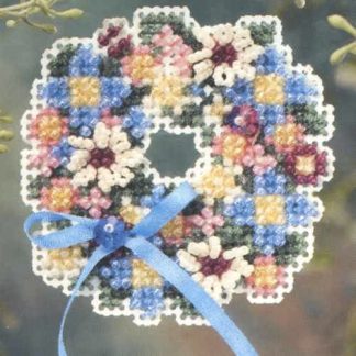 Spring Wreath cross stitch bead kit from Mill Hill MH-186106